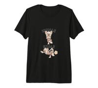 Chinese Crested Practicing Yoga Inhale - exale DIGOR Funny Premium T-Shirt
