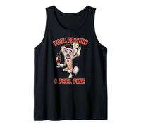 Chinese Crested Yoga or Wine I Feel Fine - DIGOR Funny Tank Top