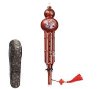 Chinese Cucurbit Flute Two Modes Hand-Carved Wood Grain
