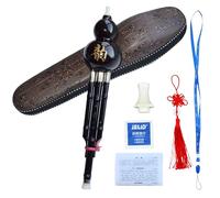 Chinese Cucurbit Gourd Flute, Resin Bakelite Material, National Musical Instrument for Beginner Music Lovers (B Flat Key)