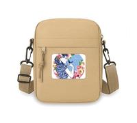 Chinese Culture Bird Flower Woman Crossbody Bag Cell Phone Purses Handbag Shoulder Mini Bag