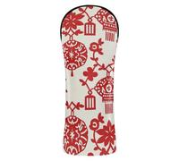 Chinese Culture Paper Cut Art Golf Club Cover Set Premium Leather Accessories with Number Tag for Driver/Fairway Wood/Hybrid 1 Piecing