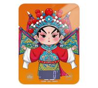 Chinese Culture Peking Opera Orange Easy Clean Food Scales for Kitchen 11lb/0.18oz, 5kg/5g Scales Digital Weight Grams with 4 Unit for Spices Weight Loss Cooking (Batteries not