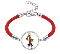 Chinese Culture Shadow Play Pattern Lucky Red String Bracelet Rope Bracelet Handmade