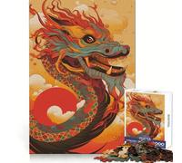 Chinese Dancing Dragon 1000 Pieces Puzzles for Adults Strong Logic Tight Connection Joyful Challenge Thoughtful Gift (50x75cm)
