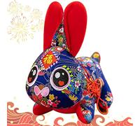 Chinese Decorations 2023 Rabbit - Chinese Rabbit Plush Toy - Mascot Doll - Rabbit Doll - 2023 Lunar Year Bunny Ornament Chinese For Spring Festival Decor