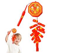 Chinese Decorations New Year LED Wall Signs Happy New Year Decoration | Spring Festival Lantern, Traditional Year of the Snake Pendant for Home, String Lights