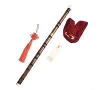 Chinese Dizi Flute G Key with Brass Joints and Carry Bag for Beginners and Musicians