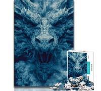Chinese Dragon 1000 Piece Jigsaw Puzzle for Adults Teens,Learning Educational Toys Family Games with Matching Poster And Trivia Sheet (38x26cm)
