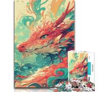 Chinese Dragon 1000 Piece Jigsaw Puzzles for Adults,Challenging Game Gifts for Is Ideal As A Gift for The Whole Family 38x26cm
