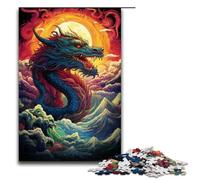 Chinese Dragon 1000 Piece Jigsaw Puzzles for Adults for Gifts Best Gift Suitable for And Teenager 14 And Up 75x50cm