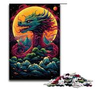 Chinese Dragon 1000 Piece Jigsaw Puzzles for Adults for Gifts Best Gift Suitable for And Teenager 14 And Up 75x50cm