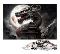 Chinese Dragon 1000 Piece Jigsaw Puzzles for Adults Puzzles for Adults Brain Challenge Gift, Educational Activity for Teenagers 26X38CM/10.23x14.96inch