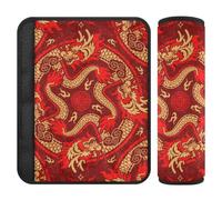 Chinese Dragon 2 Pack Seatbelt Shoulder pad Stop seat Belt Cutting into Neck for Auto Protector para cinturón de carro
