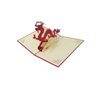 Chinese dragon 3D Pop Up greeting card birthday blessing card thank you card all occastions