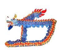 Chinese Dragon Dance Costume Performance Mascot for 7 People Folk Parade Props