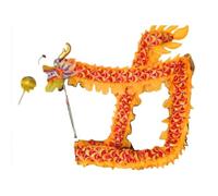 Chinese Dragon Dance Costume Performance Mascot for 7 People Folk Parade Props