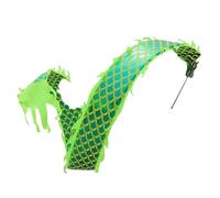 Chinese Dragon Dance Ribbon,with a 3D dragon head and rope swing, Perfect for outdoor fitness,and cultural activities Juggling Sets(10m/33ft)