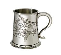 Chinese Dragon Design 1 Pint Pewter Tankard (1 Pint Tankard)