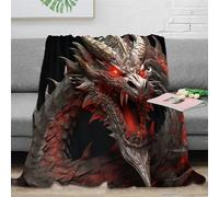 Chinese Dragon Dragon Printed Sofa Blanket,Soft Plush Travel Blanket,Bed Throw Blanket，for Kids Teens Adults All Season 60x80inch(150x200cm)
