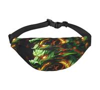 Chinese Dragon Fanny Pack for Men Women Belt Bag Fashion Waist Bag Everywhere Crossbody Bag Wallet Hip Bum Bag with Adjustable Strap Waterproof Chest Bag for Travel Hiking Sports, Black, One Size
