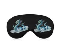 Chinese Dragon Funny Sleep Eye Mask Soft Blindfold Eye Cover with Adjustable Strap Night Eyeshade for Men Women