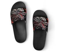 Chinese Dragon Japanese Dragon Men's Slide Sandal Non Slip Shower Shoes Bathroom Slippers for Pool Beach 36 (230mm)