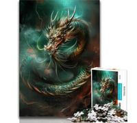 Chinese Dragon Jigsaw Puzzles for Teenagers 1000 Pieces,Learning Educational Toy for Is Ideal As A Gift for The Whole Family (50x75cm)
