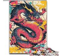 Chinese Dragon Jigsaw Puzzles for Teenagers 1000 Pieces, Relax Games Is Ideal As A Gift for The Whole Family (26x38cm)