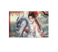 Chinese Dragon Lady,1000-piece puzzle,Classic Jigsaw Puzzle DIY Set Paper Toy Unique Gift Home Decor,26x38cm