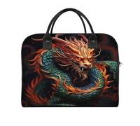 Chinese Dragon Laptop Tote Bag Casual Travel Handbag Multi Pocket Shoulder Bags for Work Travel