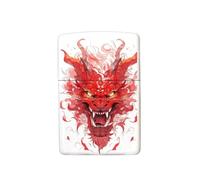 Chinese Dragon Lighter 2024 Year of the Dragon Gifts，Replaceable for Zippo (Only Case), Compatible Insert Size 3.6cm * 1.2cm * 5cm (Style 28)