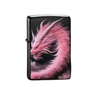 Chinese Dragon Lighter 2024 Year of the Dragon Gifts，Replaceable for Zippo (Only Case), Compatible Insert Size 3.6cm * 1.2cm * 5cm (Style 36)
