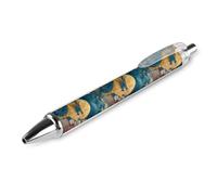 Chinese Dragon Moon Funny Ballpoint Pen Black Ink Fine Line 0.5mm 2 PCS