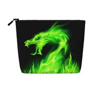 Chinese Dragon Multi Functional Single-Layer Linen Makeup Bag - Fashionable and Practical Cosmetic Storage Bag