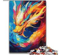 Chinese Dragon Oil Painting Adult Jigsaws 2000 Pieces Difficult, Educational Stress Relief Toy for Is Ideal As A Gift for The Whole Family (70x100cm)
