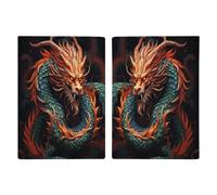 Chinese Dragon Passport Holder Cover Passport Cover Passport Protector Travel Document Organizer ID Card Protector Case Holders Passport Wallet Cover Credit Card Holder