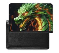 Chinese Dragon Passport Holder Cover Passport Cover Protector Essentials with Credit Card Slots Slim Travel Wallet Covers Documents Organizer Protector for Man&Women