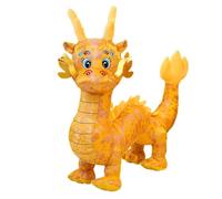 Chinese Dragon Plush Stuffed Animal, Chinese New Year Dragon Doll Figurine Feng Shui Plush Luck Mascot Wealth Dragon Good Do