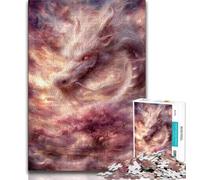Chinese Dragon Puzzles for Adults Teens 1000 Pieces,for Educational Game Challenge Toy for Is Ideal As A Gift for The Whole Family (75x50cm)