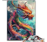 Chinese Dragon Puzzles for Teenagers 1000 Pieces, Pattern Assembly Deal As Gifts for The Whole Family Suitable for And 14 (50x75cm)
