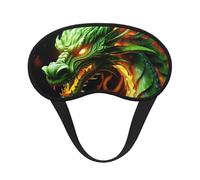 Chinese Dragon Sleep Mask for Side Sleeper, Blackout Sleeping Eye Mask, Soft Breathable Eye Cover for Women Men Travel Eyeshade, Relaxing Zero Pressure Night Blindfold