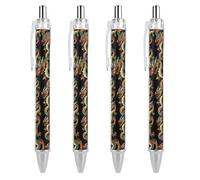 Chinese Dragon Smooth Retractable Ballpoint Pens Personalized Rolling Ball Pen Black Ink Office Supplies for Men Women 4 PCS