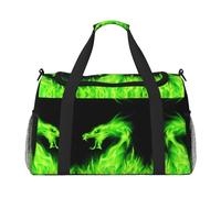 Chinese Dragon Travel Duffel Bag for Women Men,Print Polyester Tote Hand Luggage Bag with Shoulder Strap