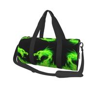 Chinese Dragon Travel Duffel Bag for Women Men,Print Polyester Tote Round Luggage Bag with Shoulder Strap
