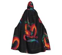 Chinese Dragon Unisex Hooded Halloween Cloak Cosplay Halloween Christmas Fancy Dress Costumes For Adults