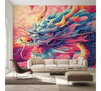 Chinese Dragon Wallpaper, Oriental Animal Asian Wallpaper, Wall Mural for Living Room Bedroom, Home Decor, Photo Wall Paper, 315 x 215 cm C&-IO