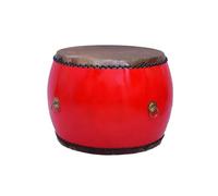 Chinese Drum Made of Cowhide,Suitable for Festival Performances And Lion Dance Props,Red drum,45CM