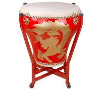 Chinese Drum Set with Dragon Drum, Cowhide Drum, Drum Stick, Stand, Square Scarf - Traditional Chinese National Musical Instrument