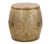 Chinese Drum Stool, Decorative Ceramic Garden Stool, Hand-Painted Glazed Small Drum Stool for Living Room, Balcony & Outdoor Use
